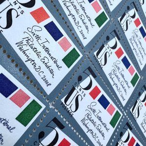 SIPEX Sixth International Stamp Expo Postage Stamp Sheet #1310